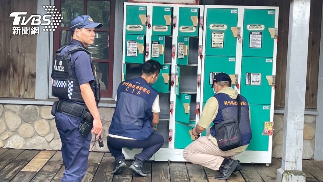 目前員警配合員工針對園區進行初步清查,並未發現可疑物品。(圖/新竹縣警局新埔分局提供)