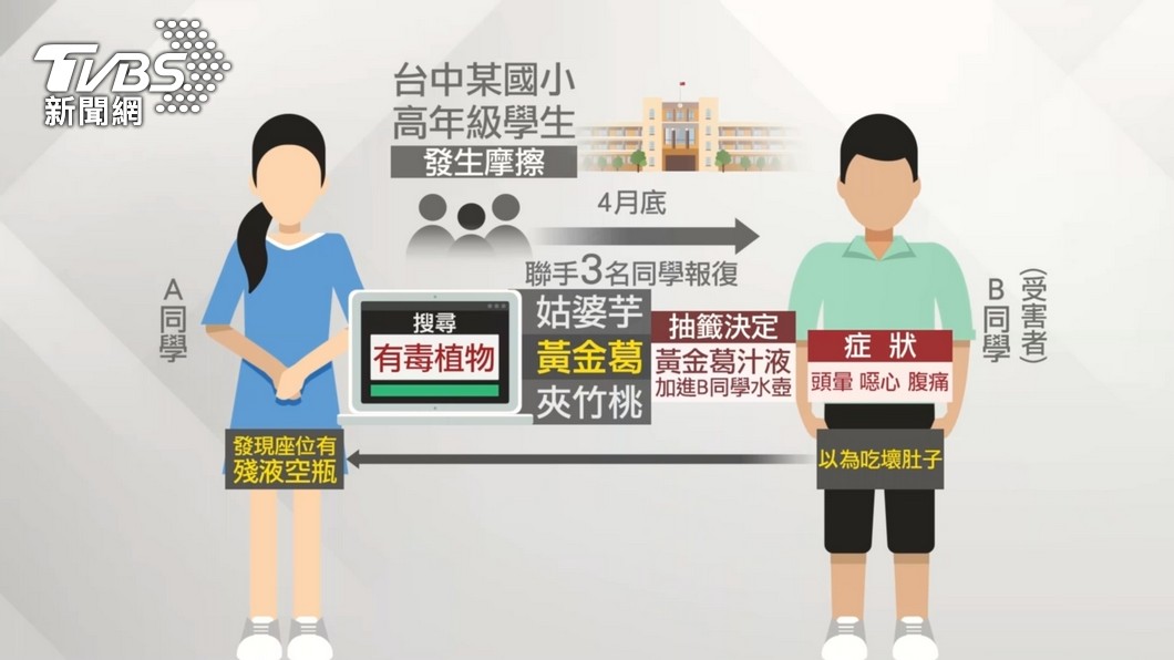 國小女童先是在網路上搜尋「有毒植物」，再抽籤決定要加什麼料。（示意圖／TVBS）
