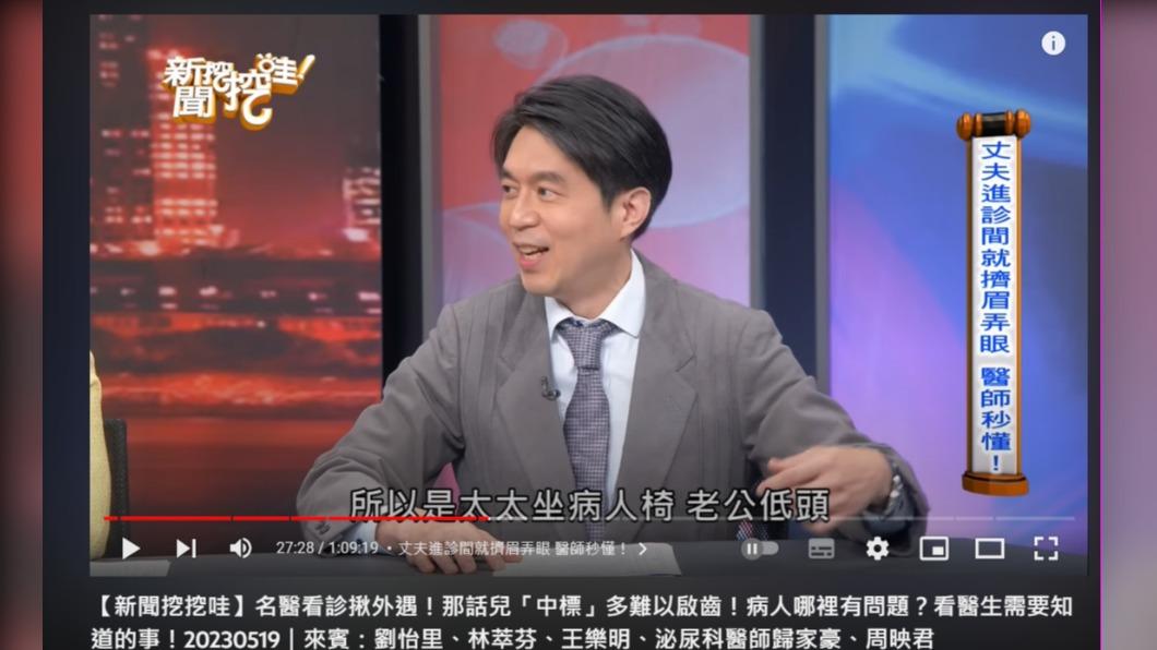歸家豪透露要看太太知不知道外遇,首先就要從夫妻倆進門後的座位判斷。(圖/翻攝自新聞挖挖哇YouTube)