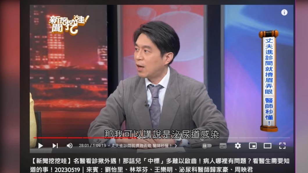 若患者「擠眉弄眼」,歸家豪就秒懂不能講得太明白。(圖/翻攝自新聞挖挖哇YouTube)