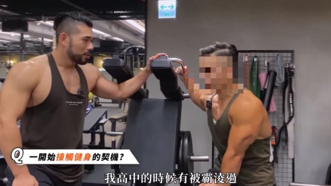 朱男在影片中分享了接觸健身的契機。（圖／翻攝自「營養健身葛格Peeta」YT）