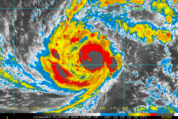 中度颱風瑪娃有機會成強颱。(圖/翻攝自NOAA)