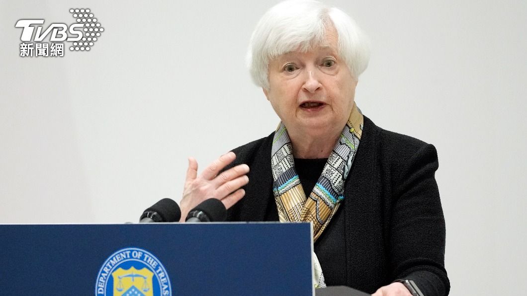 美國財政部長葉倫（Janet Yellen）22日再度去信國會，警告若未調高「債務上限」，最快6/1歷史首次違約。（圖／達志影像美聯社）