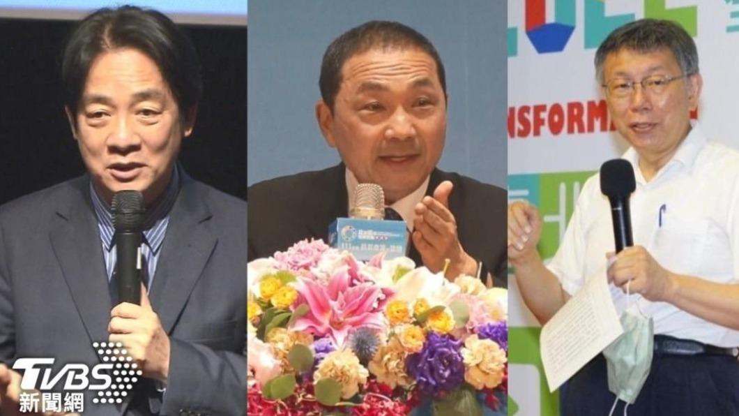 2024總統大選三腳督激戰。(圖/TVBS)