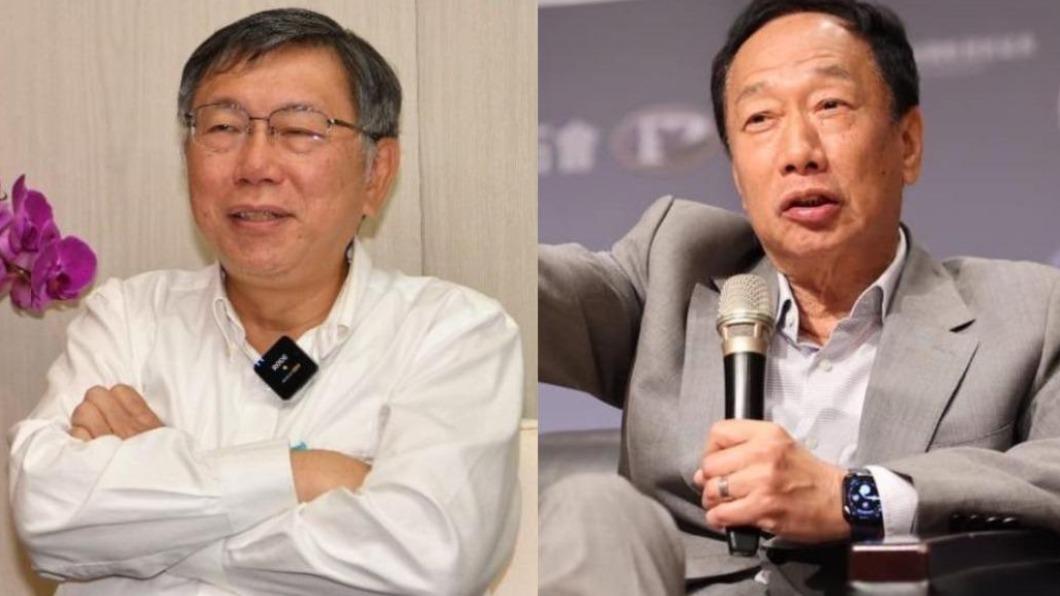 柯文哲、郭台銘。(圖/TVBS、郭台銘臉書)