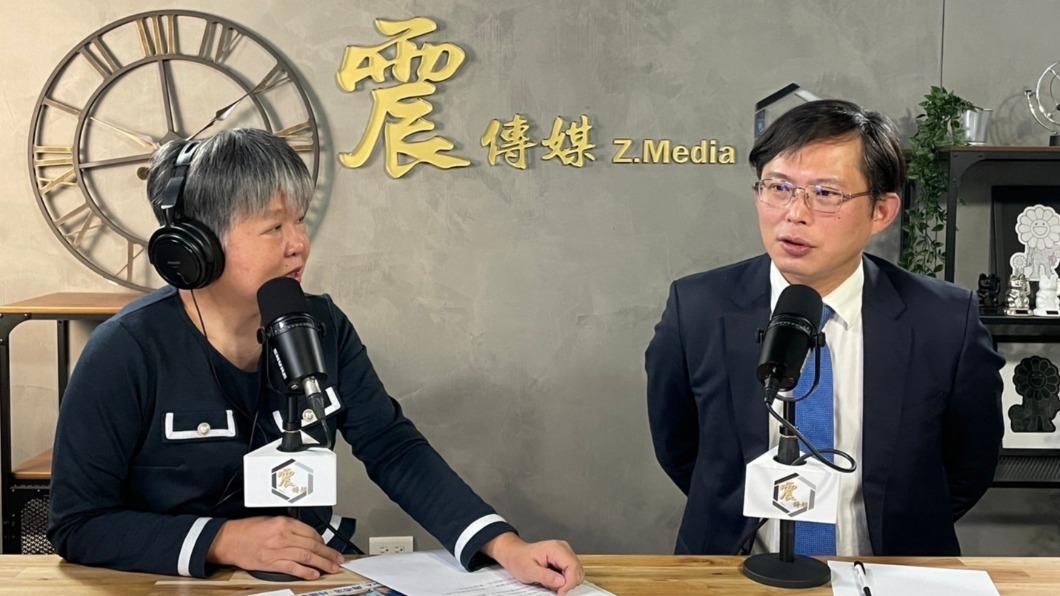 黃國昌今(23日)在《震傳媒》接受資深媒體人黃光芹網路節目《新聞不芹菜》專訪。(圖/震傳媒提供)