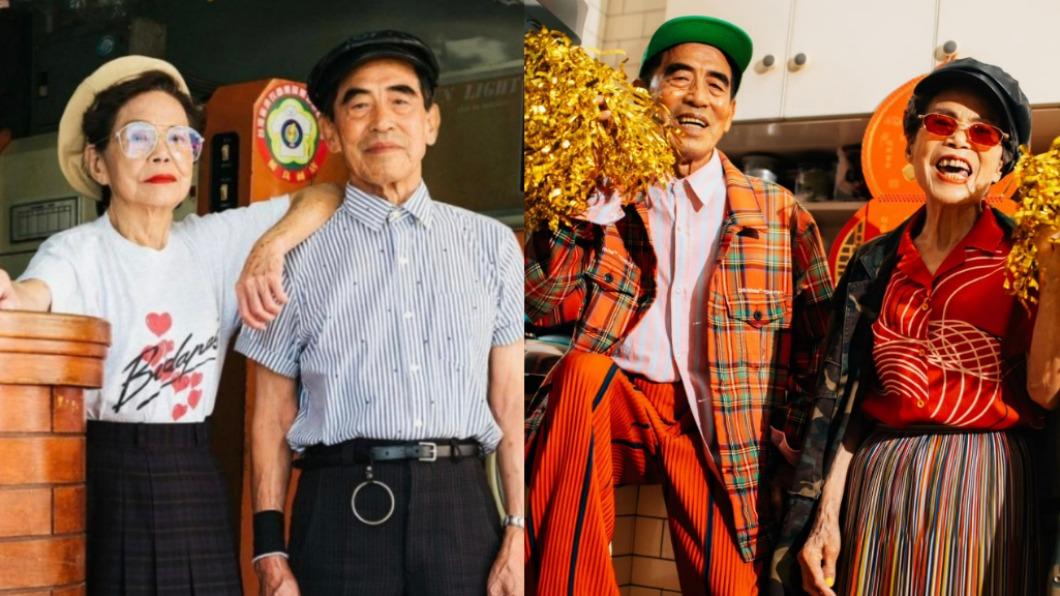 萬吉阿公跟秀娥阿嬤是跨世代潮流代表。(圖/翻攝自萬秀洗衣店 Want Show Laundry臉書)
