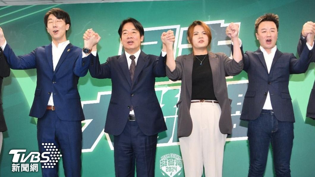 賴清德宣布徵召吳崢、曾柏瑜,並支持李正皓以無黨籍參選新北市立委。(圖/TVBS資料畫面)