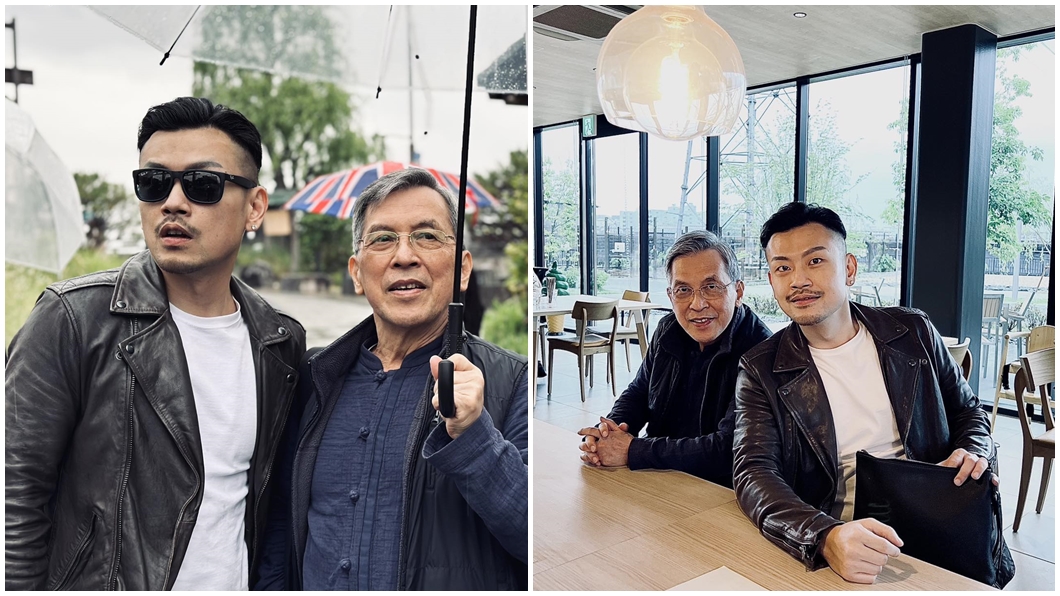 77老大透露,此行是父子倆時隔10年一起出遊,狂讚對方體力好。(圖/翻攝自77老大臉書)