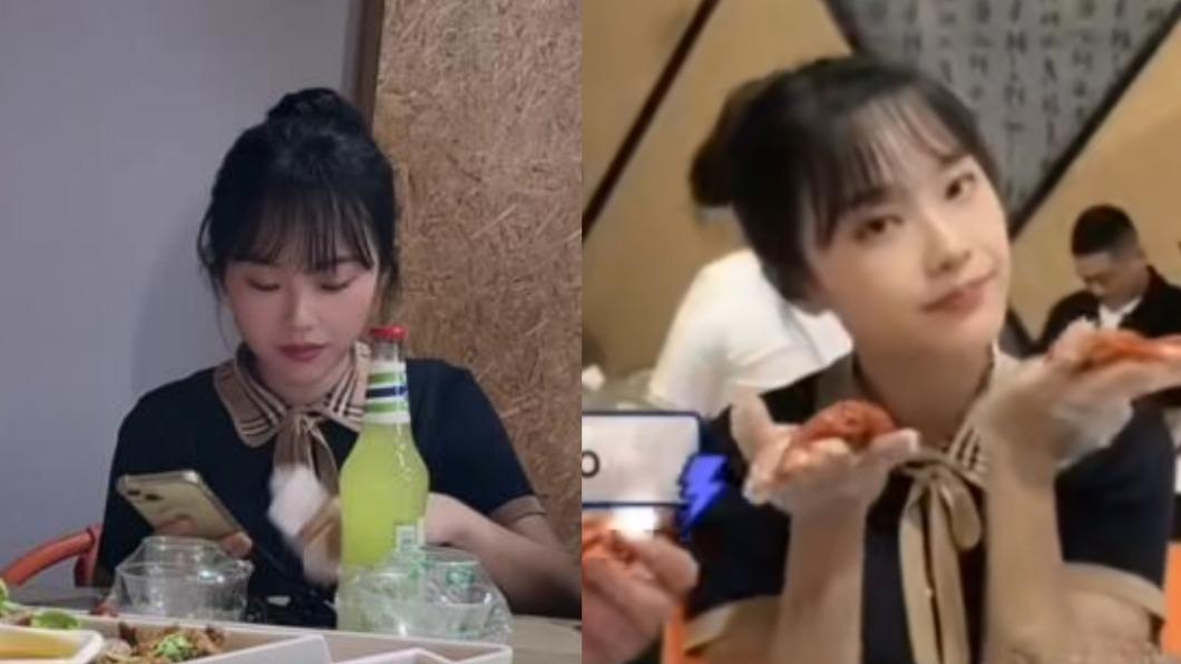 黃老師的飯局照讓網友再度驚艷。(圖/翻攝自抖音)