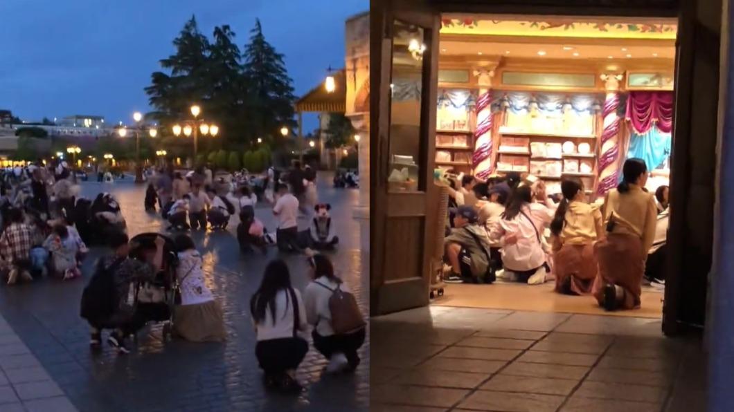 東京迪士尼警報連響!日本千葉縣6.2地震 遊客集體蹲下畫面曝光