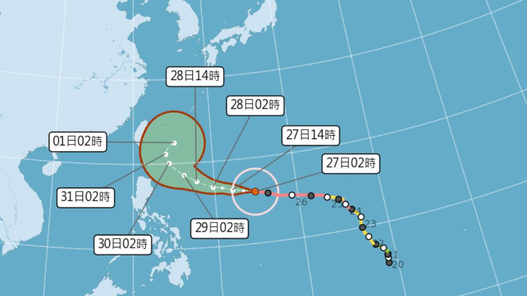 06:00天氣即時報/五月最強颱「瑪娃」估下周一發海警 東邊有雨西邊高溫