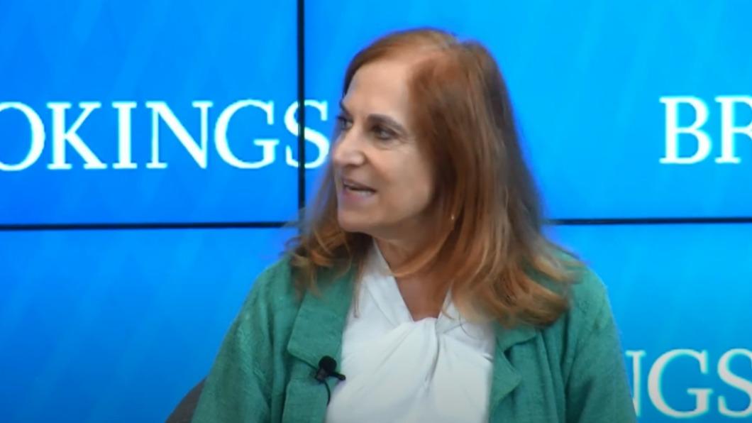 葛來儀表示,北京對侯友宜較陌生。(圖/翻攝自Brookings Institution YouTube @BrookingsInstitution)