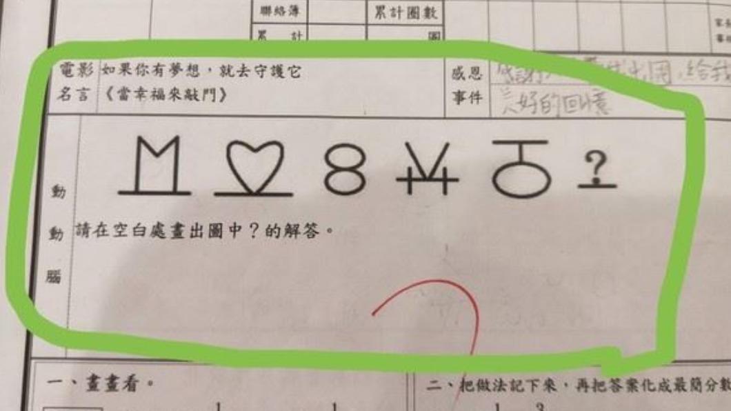 原PO曬出國小孩童的數學作業,尋求熱心網友解惑。(圖/翻攝自「爆廢公社」臉書)