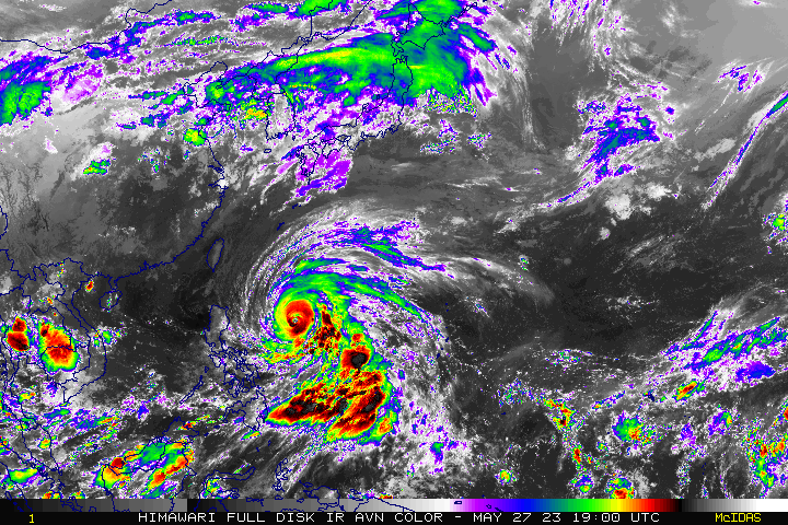 瑪娃殺來了。(圖/翻攝自NOAA)