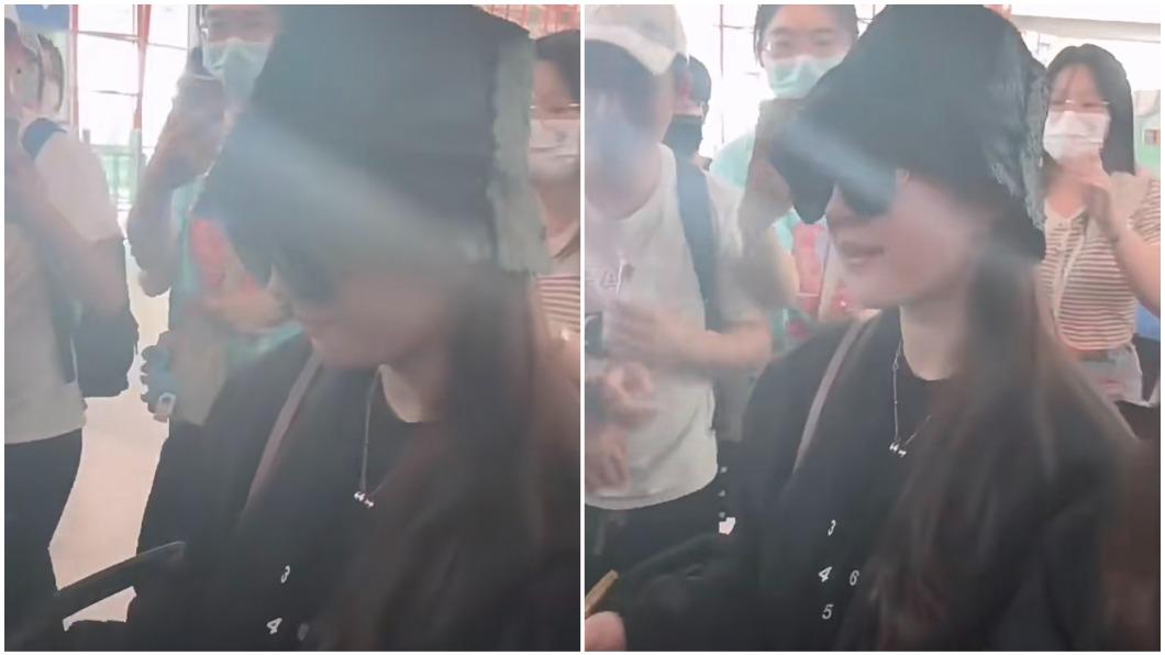 「墨鏡女」機場遭人群包圍!她納悶:誰啊 上網發問後悔了
