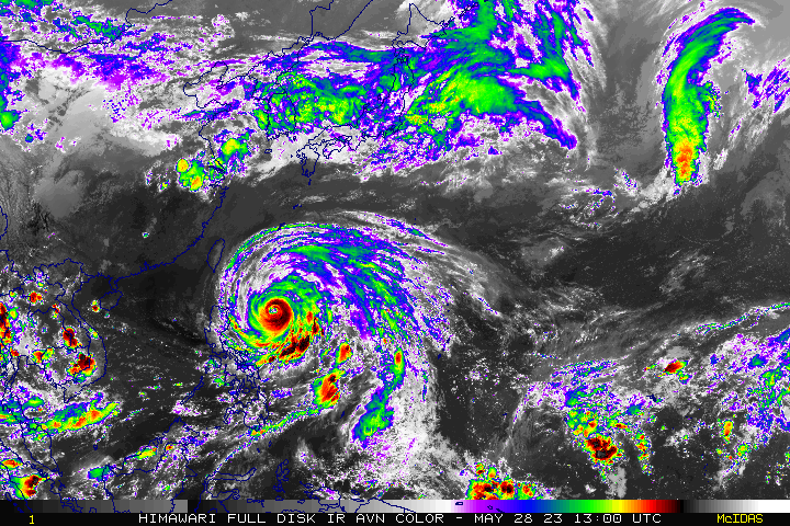 瑪娃殺來了。(圖/翻攝自NOAA)