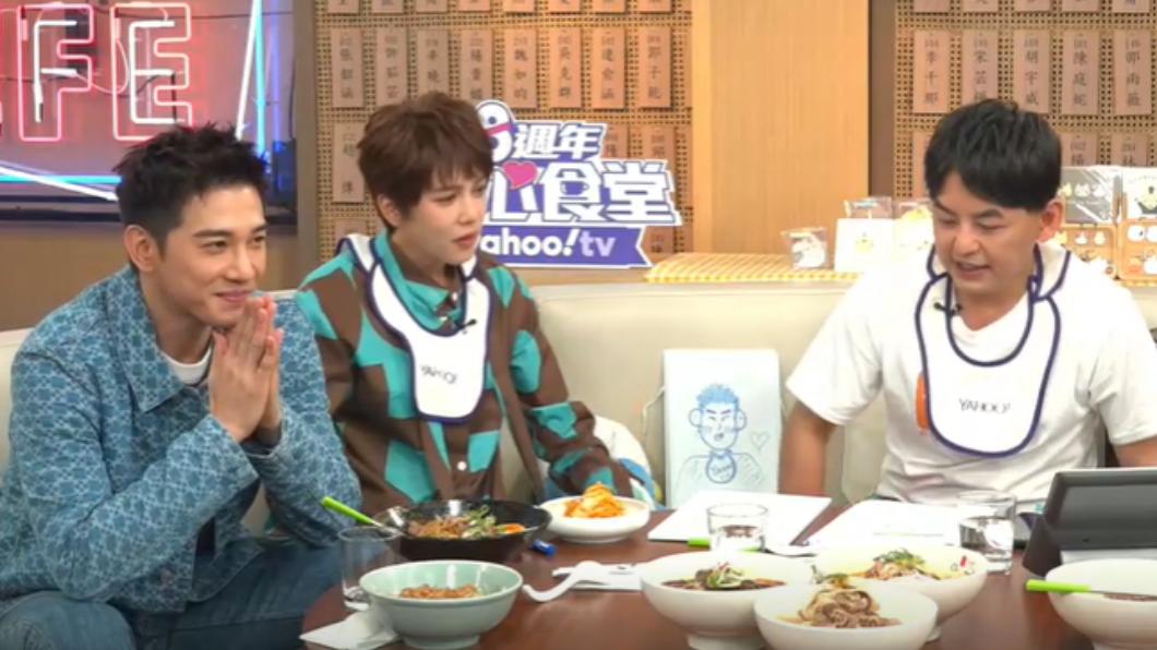 張立昂日前上「佼心食堂」宣傳新戲,談及插管過程。(圖/翻攝自Yahoo TV「佼心食堂」)