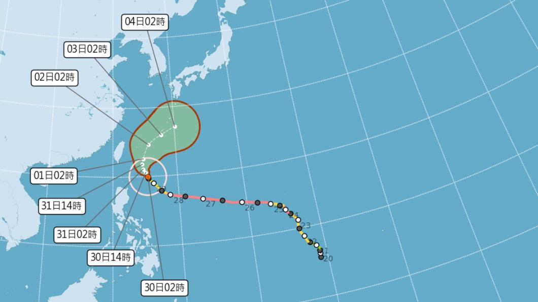 06:00天氣即時報/中颱瑪娃海上警報響起 北東轉雨留意強風長浪