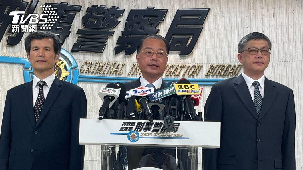 警政署長黃明昭（中）。（圖／TVBS）