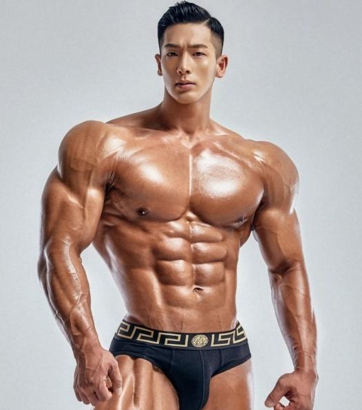 楊浩錫有著精壯身材,還奪下全球健身狂人大賽二連霸。(圖/翻攝自楊浩錫IG)