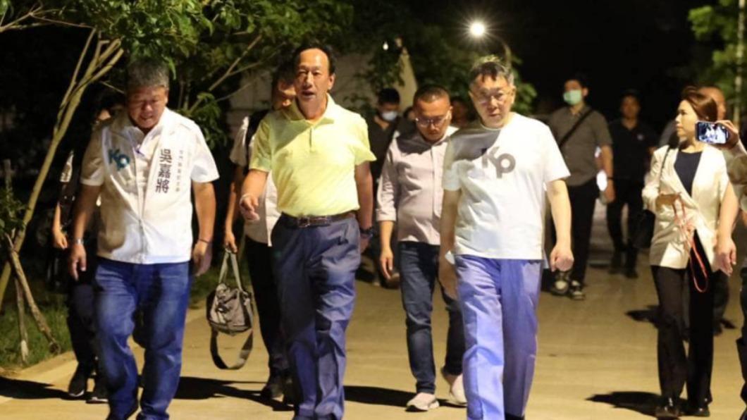 郭台銘和柯文哲是否合作搭檔備受關注。(圖/翻攝自郭台銘臉書)
