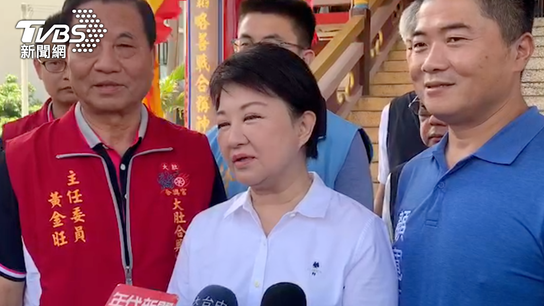 盧秀燕說選舉也如同球賽變化莫測，前面落後沒有關係，（圖／台中市府提供）