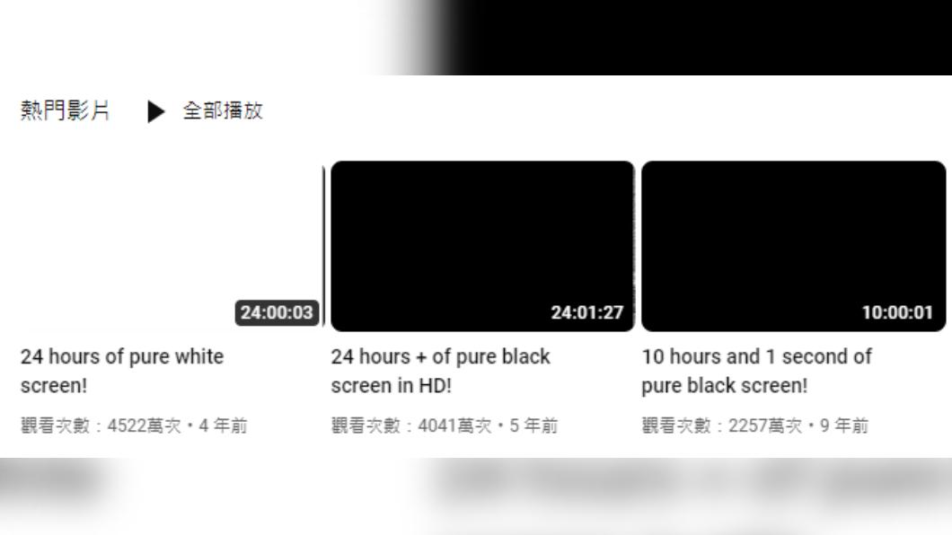 「CandRfun」YouTube頻道,熱門影片前3名皆是純色影片。(圖/翻攝自 CandRfun YouTube)