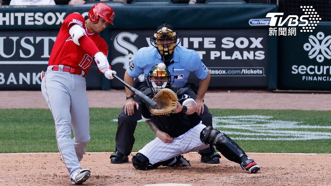 大谷翔平在與白襪3連戰的最後一場比賽中,完成本季首度的雙響砲。(圖/達志影像美聯社)