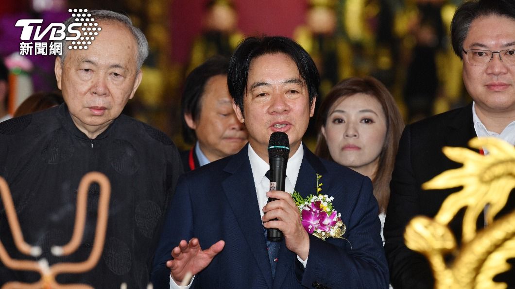 賴清德對於民進黨爆性騷一事道歉。(圖/胡瑞麒攝)