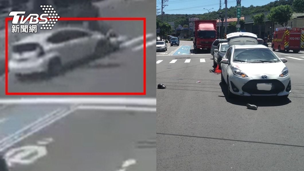 直行車誤闖左轉道! 機車遭撞「夫妻噴飛被輾」1死1重傷