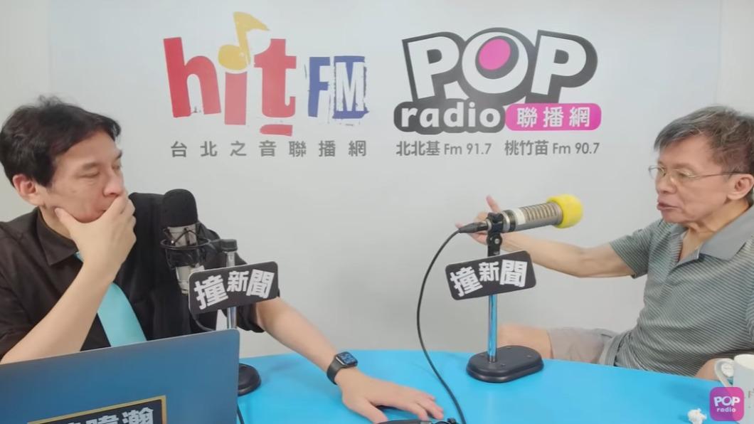 資深媒體人黃暐瀚與前立委沈富雄。(圖/翻攝自POP Radio聯播網 YouTube)