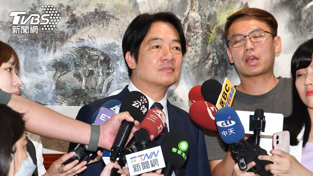 賴清德今日下午出面說明黨工性騷吃案一事。(圖/胡瑞麒攝)
