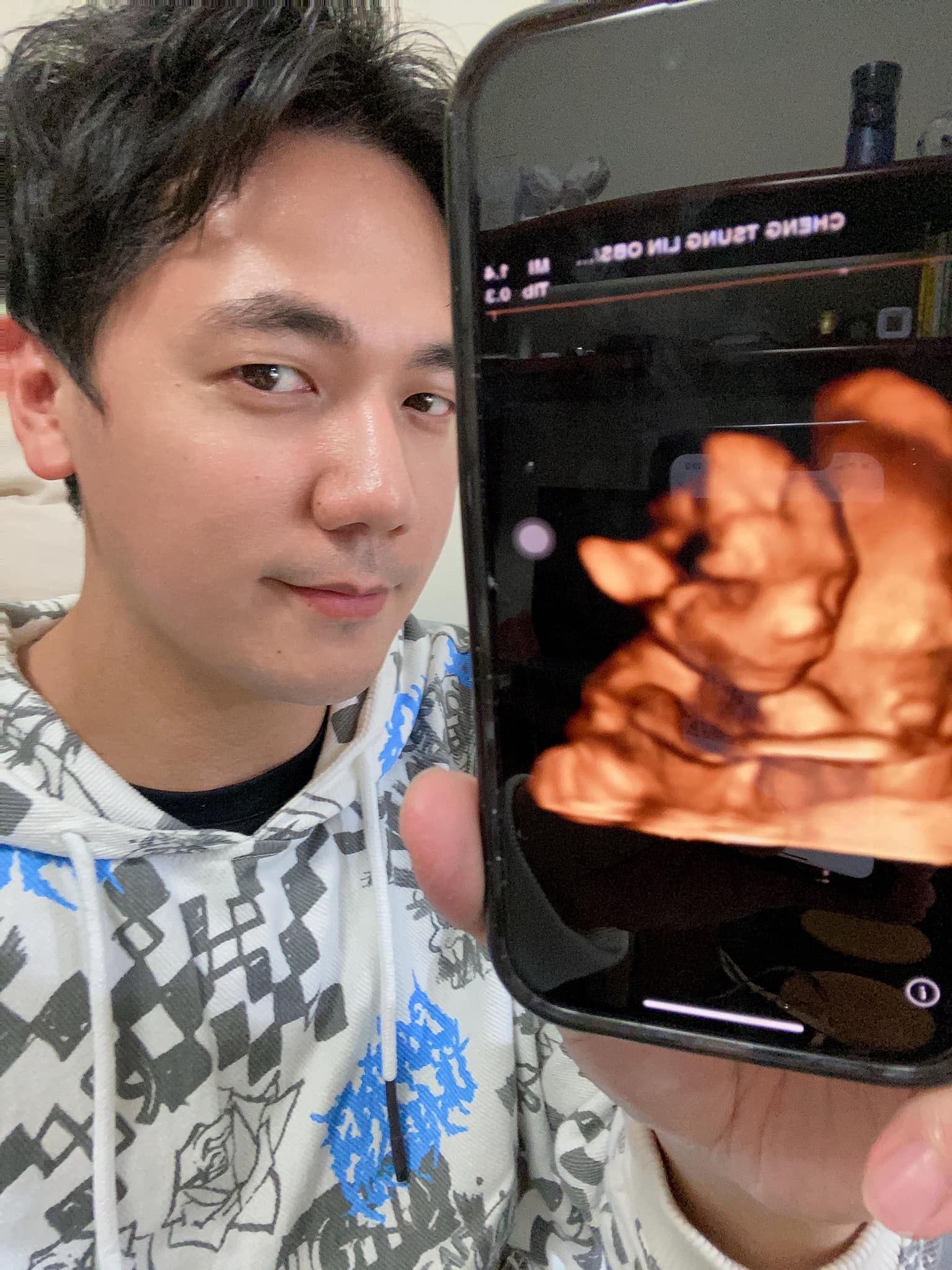 惟毅分享初為人父的心情。(圖/翻攝自惟毅臉書)