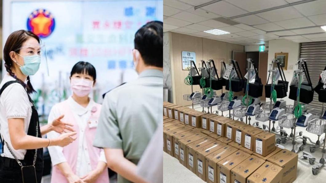 賈永婕防疫期間捐助各項防疫儀器,有「防疫女神」稱號。(圖/翻攝自賈永婕IG)