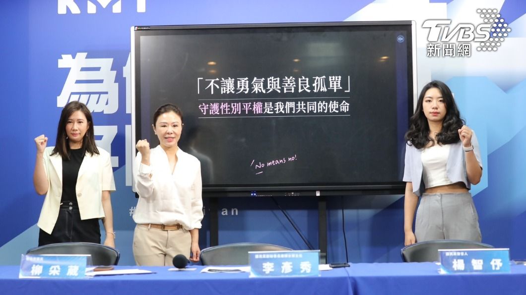 國民黨今(2)日舉辦「民進黨喊性平當包裝!忽略受害者包庇加害者,我們絕不能這樣算了!」記者會。(圖/國民黨提供)