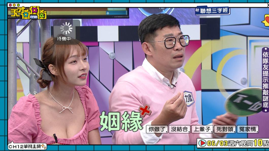 林襄和馬力歐答題。(圖/華視提供)