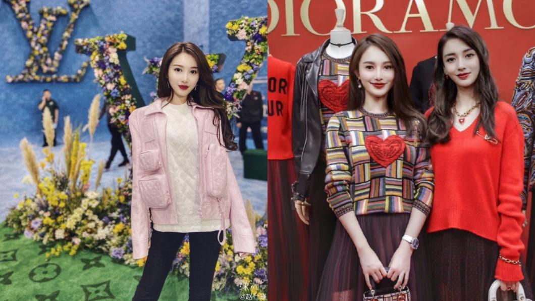 趙仕瑾曾與Angelababy合影。(圖/翻攝自趙仕瑾、羊就是咩咩叫微博)