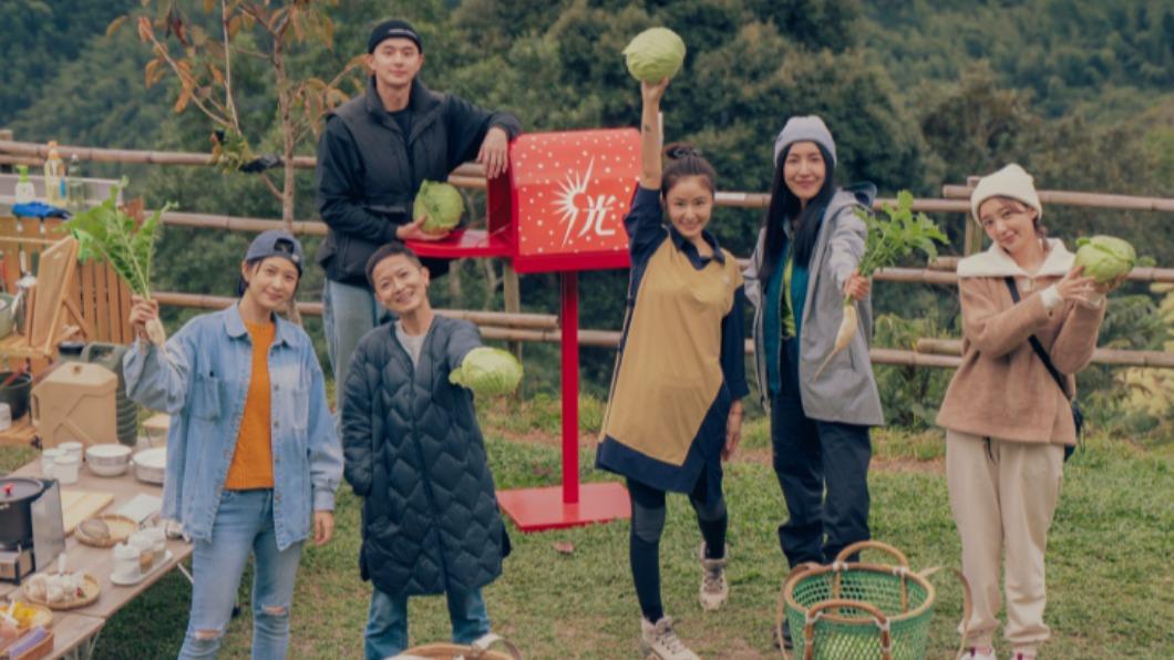 眾人一起完成採高麗菜的任務。(圖/TVBS)