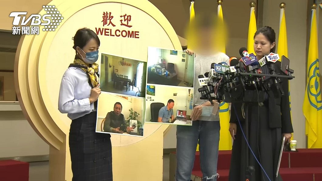 李先生拿出在美國時拍下的王丹住所照片。(圖/TVBS)