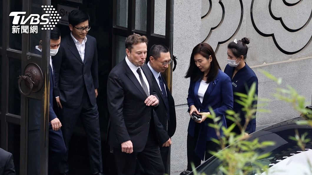 馬斯克訪中獲高規格待遇。(圖/達志影像路透社)
