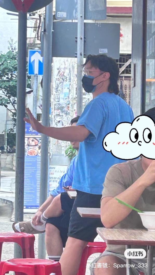 同一天另一名網友也偶遇陳奕迅，不過當時一起吃飯的對象是男性。（圖／翻攝自sparrow＿333小紅書）