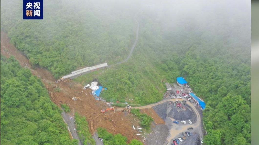 四川國有林場山坡地崩塌(圖/央視)