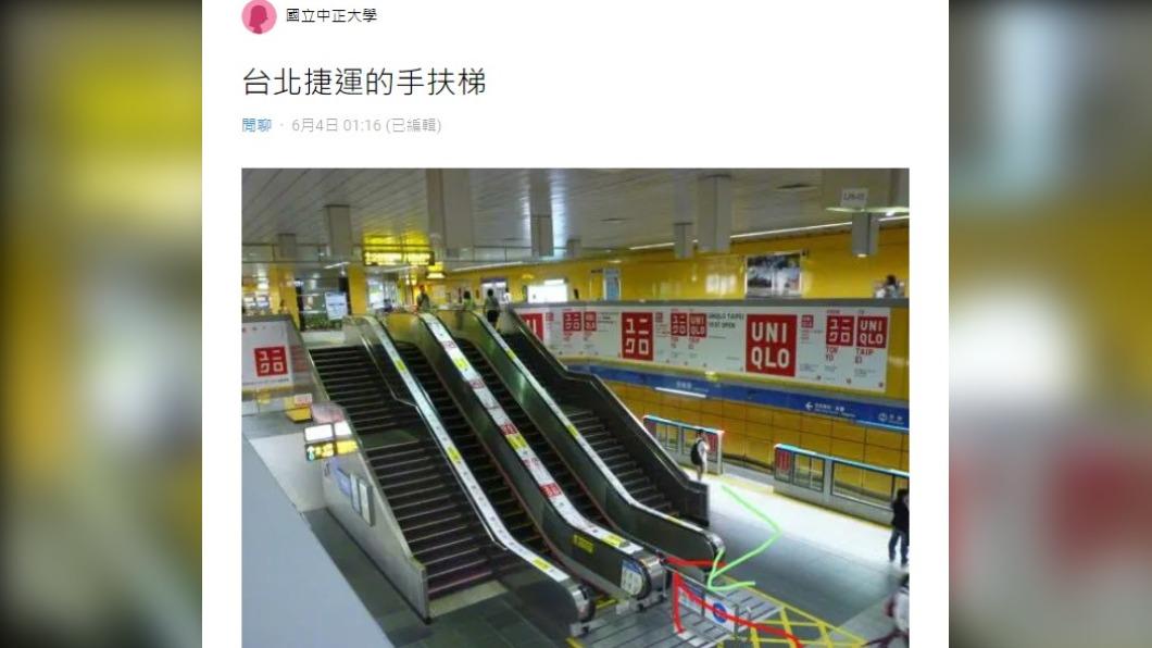 網友好奇,從綠色路線進來算不算插隊。(圖/翻攝自Dcard)