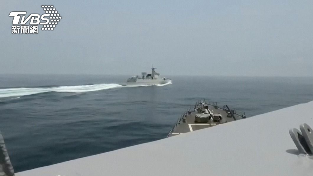 美艦遭共艦「不專業」逼近 中:反對他國在台海生事