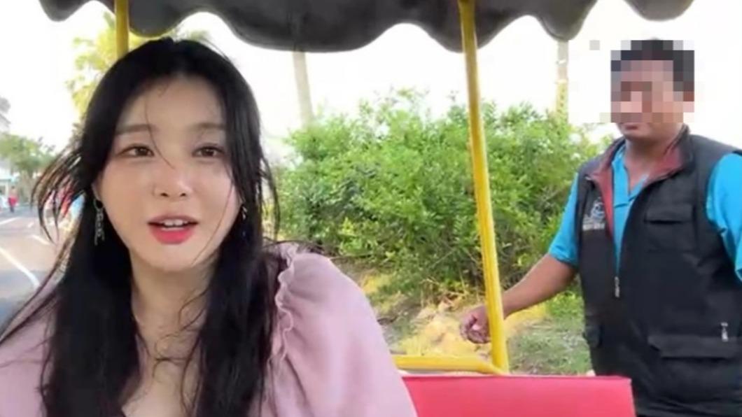 男子尾隨南韓美女直播主。(圖/翻攝AfreecaTV)