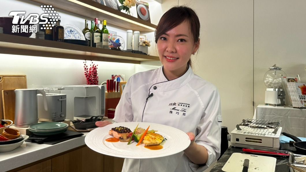 陸巧因製作的料理看起來相當美味。（圖／TVBS）