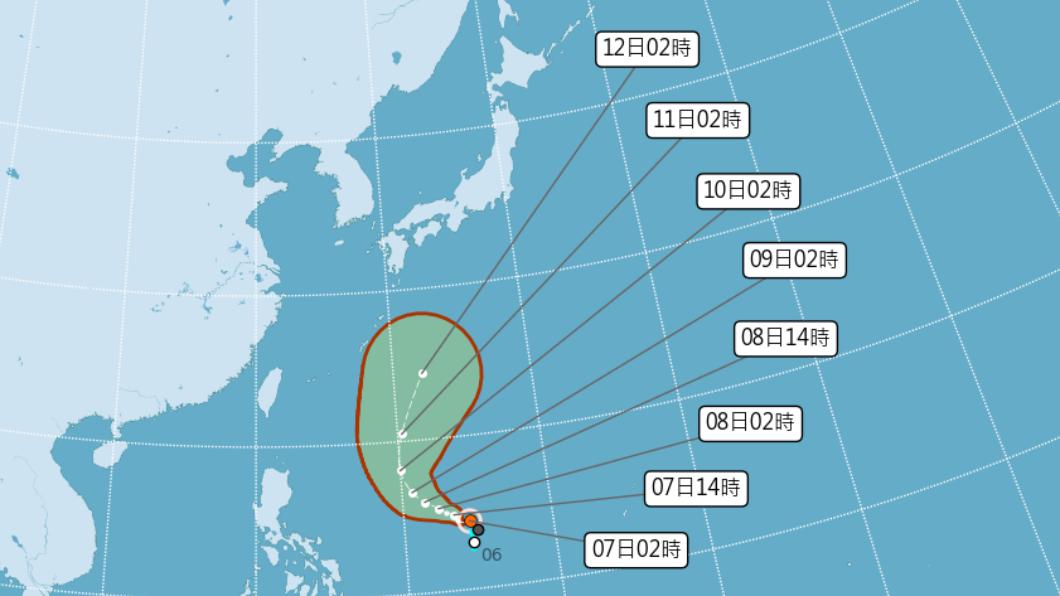 谷超輕颱北轉對台無影響 今上午防熱中暑午後注意雷陣雨