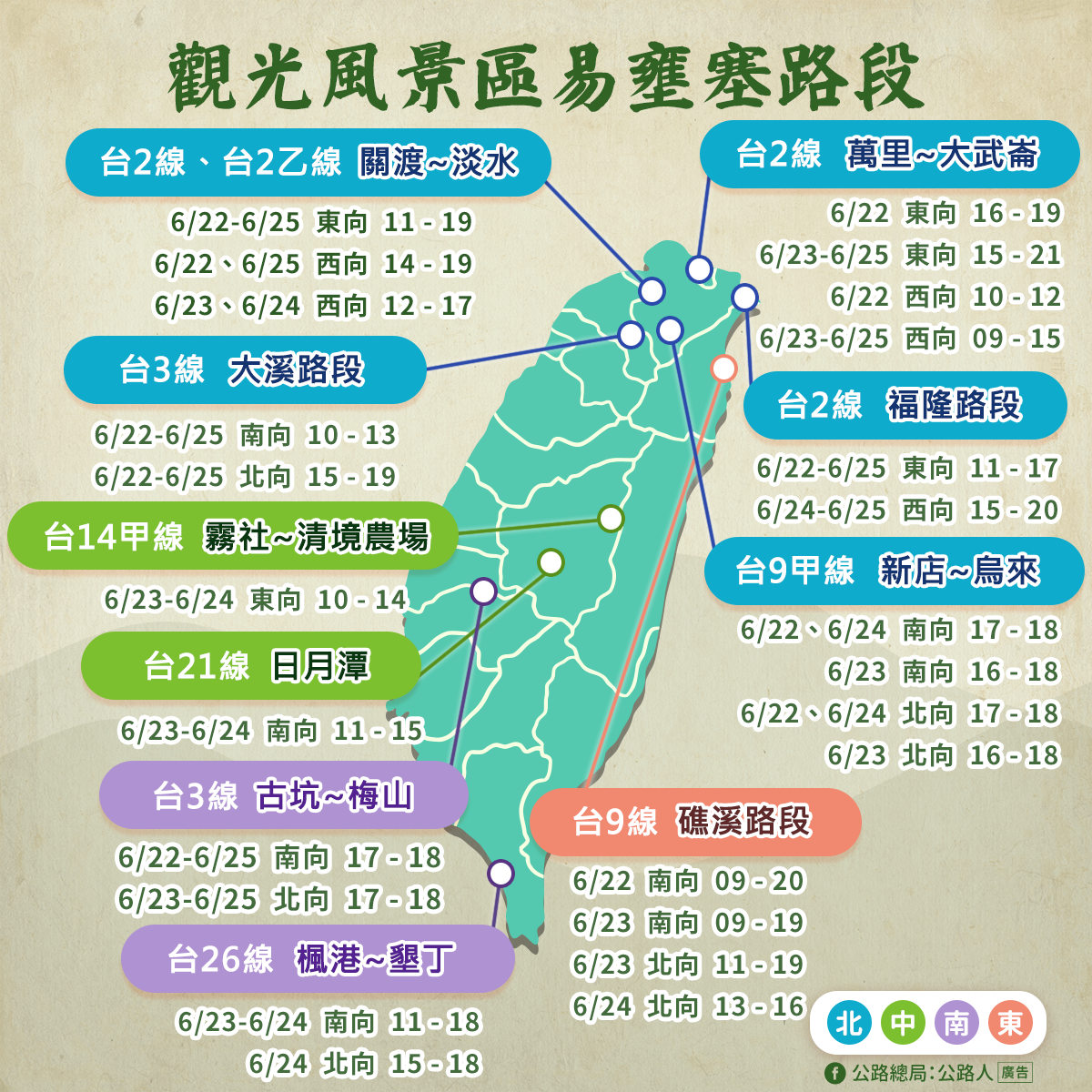 端午疏運懶人包。（圖／公路總局）