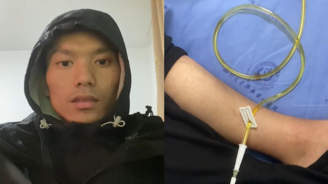 凌平確診結腸癌晚期後,短影片內容變為記錄抗癌歷程。(圖/翻攝自凌一趙信抖音)